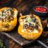 Arrosto di butternut con funghi e formaggio