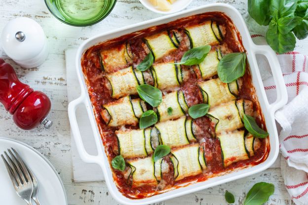 Cannelloni di zucchine con pomodori