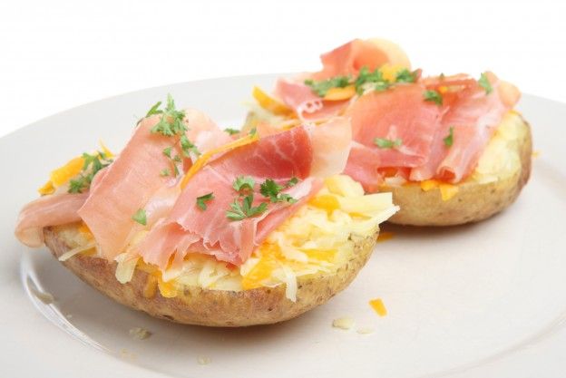 Patate farcite al prosciutto