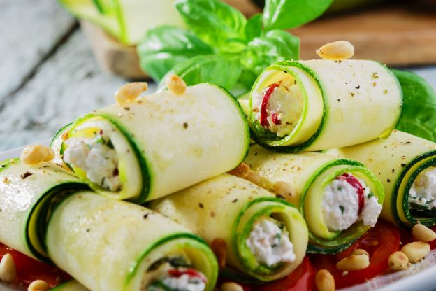 7. Mini rotoli di zucchine