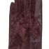 I guanti bordeaux in camoscio
