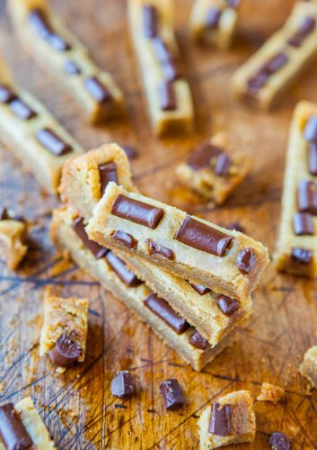 Barrette di biscotto e cioccolato
