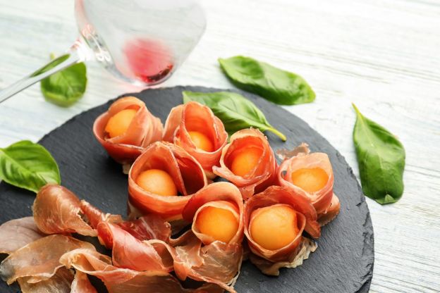 Palline di prosciutto e melone