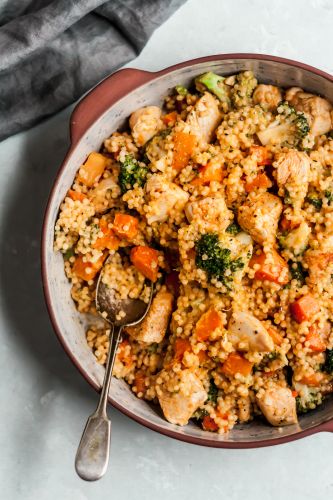 Cous cous di pollo e verdure
