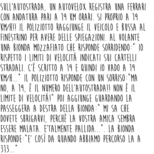 La bionda sulla Ferrari