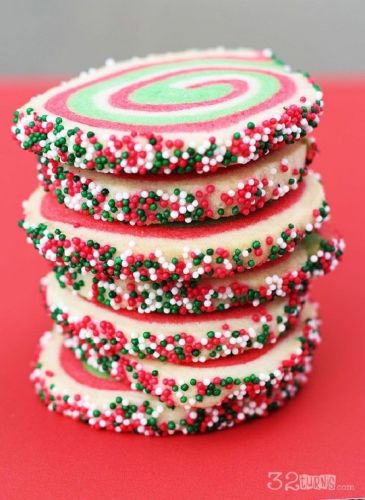 Biscotti natalizi a spirale
