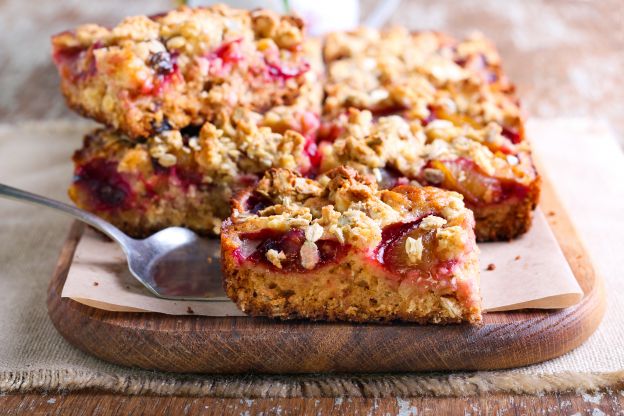 Torta fragola e muesli