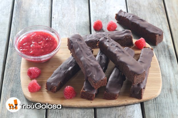 40. Finger Brownie o bastoncini di brownies al cioccolato
