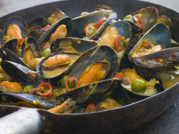 cozze allo zafferano
