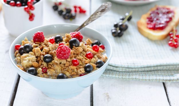 Una piccola ciotola di cereali
