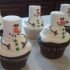 Cupcakes con pupazzo di neve