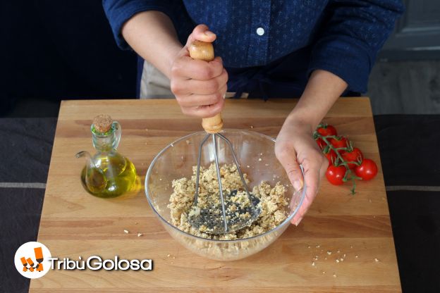 Preparazione del burger