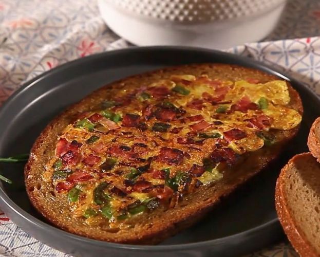 Pizza Hawaiana con Pan francese