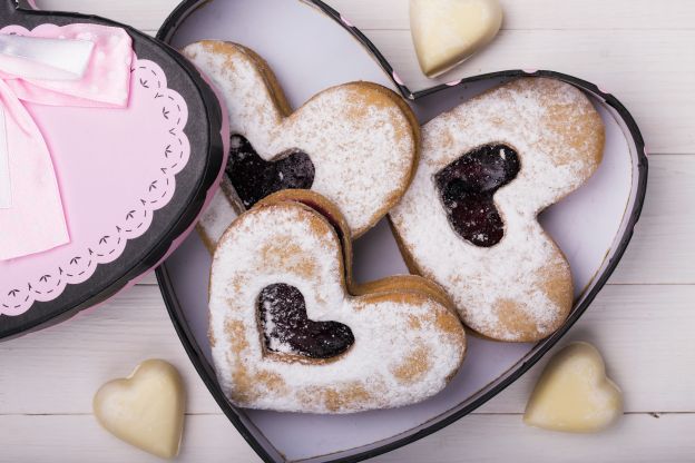 Biscotti sablés a forma di cuore