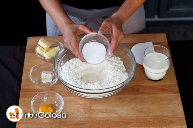 Farina, zucchero e sale