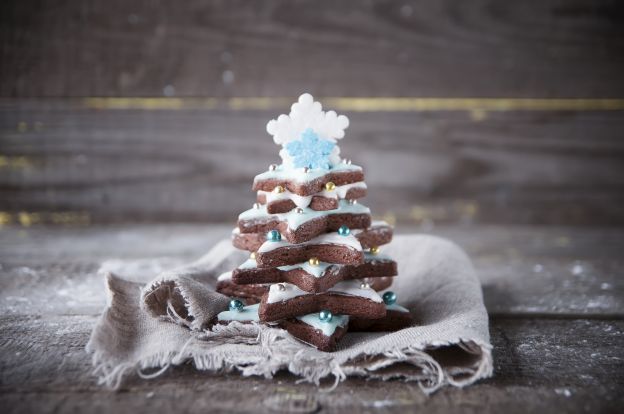 Biscotti a forma d'abete