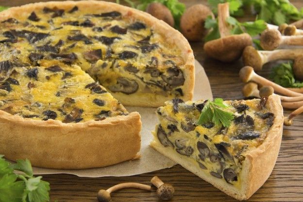 Torta salata ai funghi e fiormaggio
