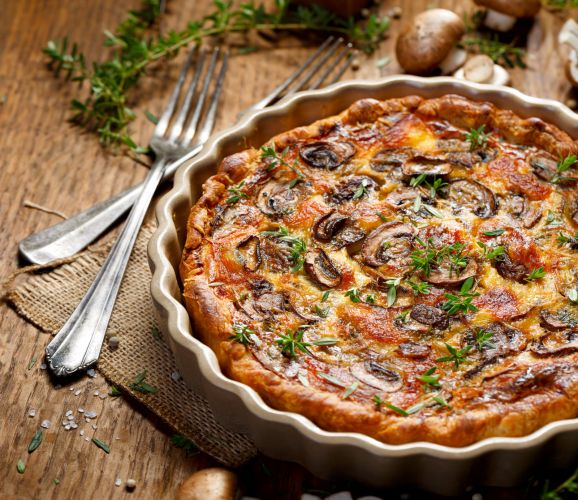 Quiche ai funghi