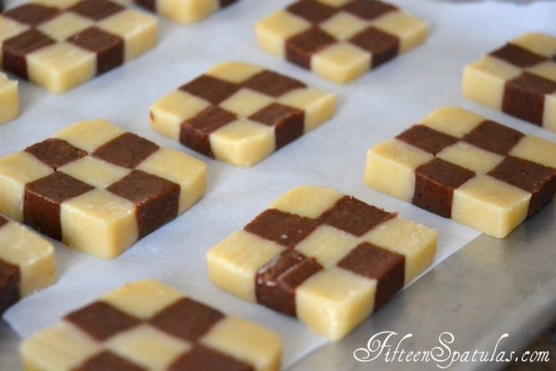 Scacchiere alla vaniglia e cioccolato