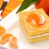Biscotto con mousse alle clementine