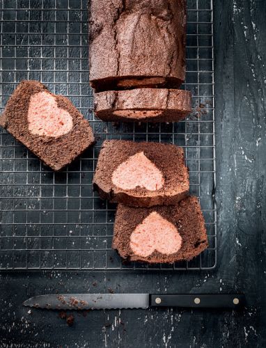 Plumcake con sorpresa romantica