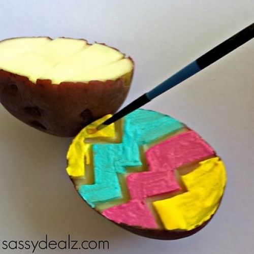 Creare dei timbri con le patate