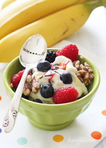 Yogurt gelato alla banana