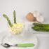 Bicchierini di quinoa con punte di asparagi e uova sode alla maionese