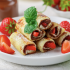 Crepes alle fragole e cioccolato