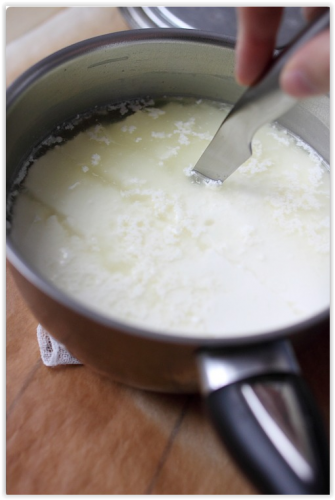 Realizzate la cagliata