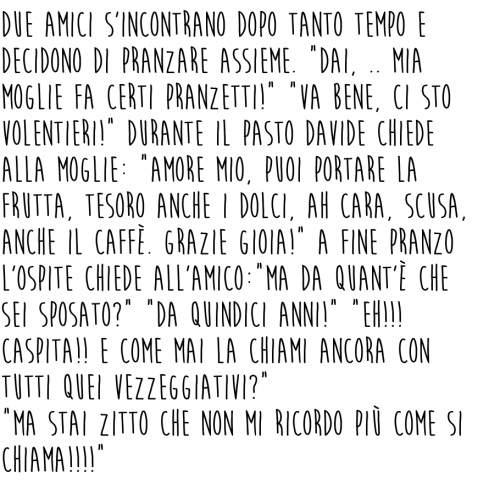 Il nome di mia moglie