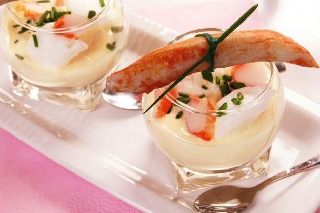 Bicchierini di surimi con maionese