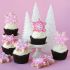 Cupcakes rosa di Natale