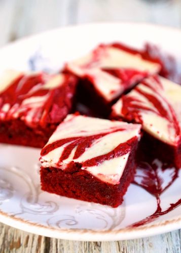 Brownies cheesecake red velvet