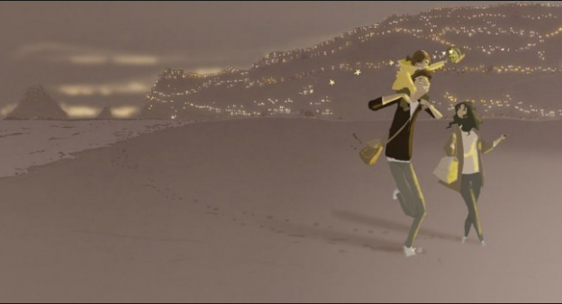 Passeggiare sulla spiaggia