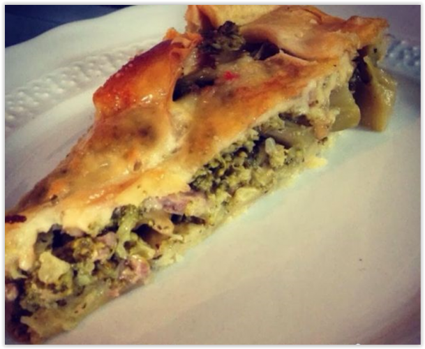 2. TORTA SALATA CON BROCCOLI BARESI E SALSICCIA