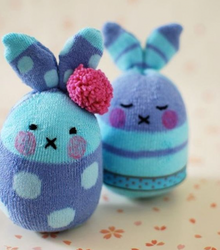 Trasformate un calzino in un coniglietto