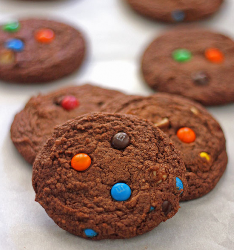 Cookies cioccolato e M&Ms