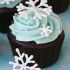 Cupcakes con fiocchi di neve