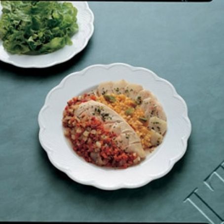 PETTO DI POLLO CON RISO E VERDURE