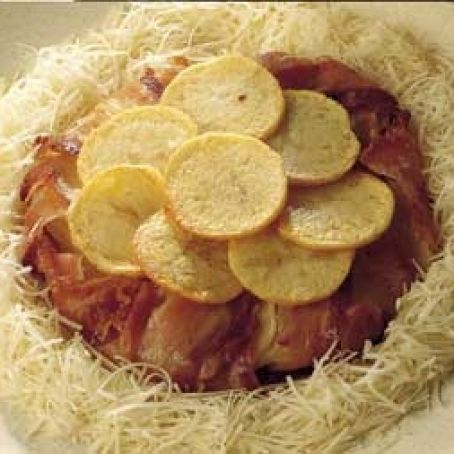 TORTINO DI PATATE E PANCETTA