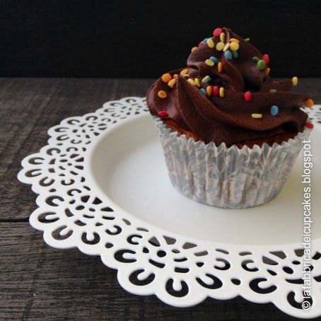 Cupcakes all'arancia e cioccolato fondente