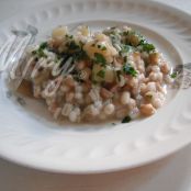 Farrorzotto con patate e carciofi in pentola a pressione