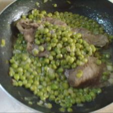 Fettina con i piselli