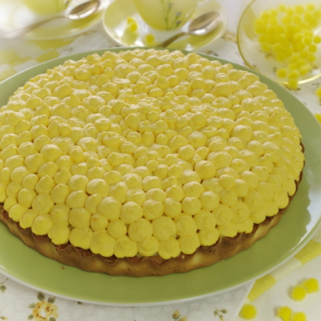 Crostata mimosa al lime