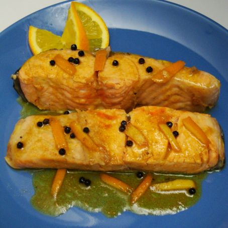 Salmone all'arancia