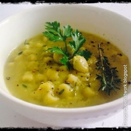 Pasta con crema di fave