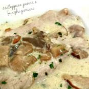 Scaloppine panna e funghi porcini