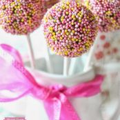 Pink cake pops