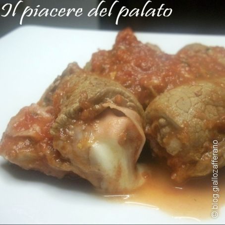 Involtini di carne in umido